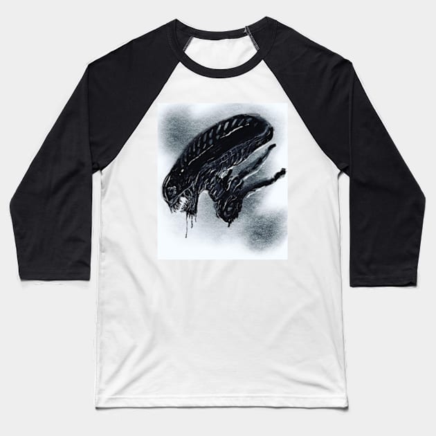 Alien Baseball T-Shirt by JustLeXXX